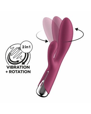 Вібратор-кролик Satisfyer Spinning Rabbit 1 Red