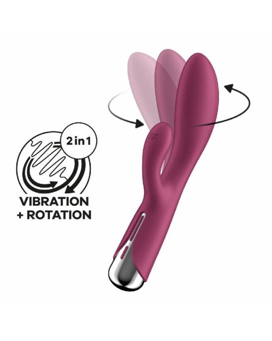 Вібратор-кролик Satisfyer Spinning Rabbit 1 Red Вібратор-кролик Satisfyer Spinning Rabbit 1 Red