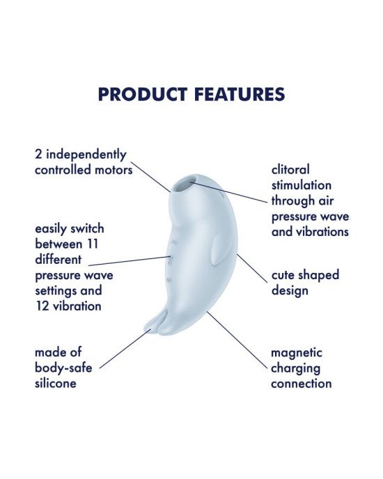 Вакуумний кліторальний стимулятор із вібрацією Satisfyer Seal You Soon Вакуумний кліторальний стимулятор із вібрацією Satisfyer Seal You Soon