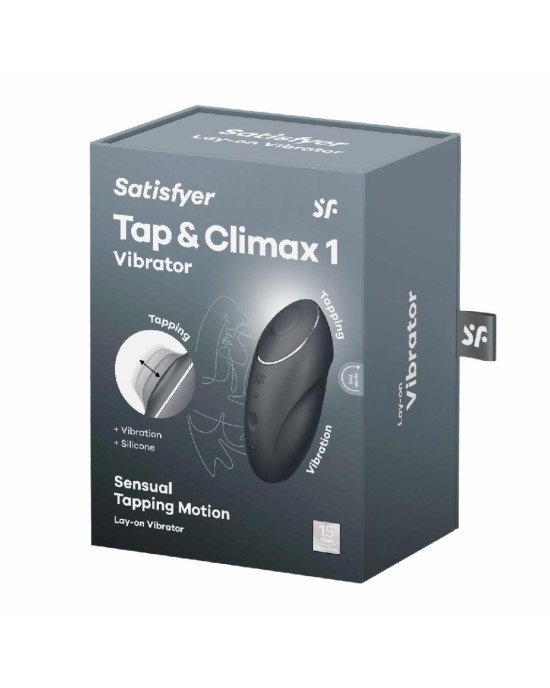 Вібратор Satisfyer Tap & Climax 1 Grey Вібратор Satisfyer Tap & Climax 1 Grey