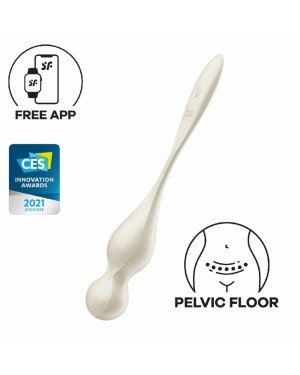 Вагінальні кульки з вібрацією Satisfyer Love Birds 1 Connect App White