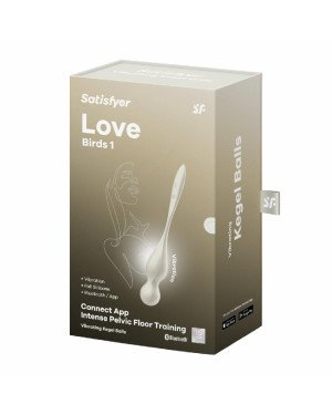 Вагінальні кульки з вібрацією Satisfyer Love Birds 1 Connect App White Вагінальні кульки з вібрацією Satisfyer Love Birds 1 Connect App White