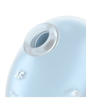 Вакуумний кліторальний стимулятор із вібрацією Satisfyer Cutie Ghost Blue