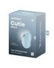 Вакуумний кліторальний стимулятор із вібрацією Satisfyer Cutie Ghost Blue Вакуумний кліторальний стимулятор із вібрацією Satisfyer Cutie Ghost Blue