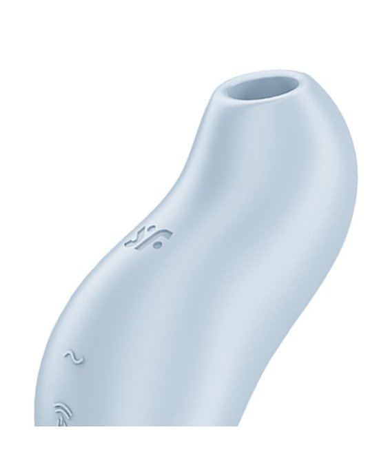 Вакуумний кліторальний стимулятор із вібрацією Satisfyer Pocket Pro 1 Blue Вакуумний кліторальний стимулятор із вібрацією Satisfyer Pocket Pro 1 Blue