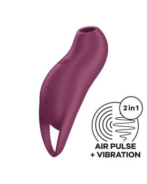 Вакуумний кліторальний стимулятор із вібрацією Satisfyer Pocket Pro 1 Purple