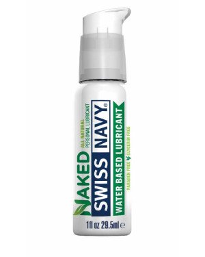 Лубрикант на водній основі Swiss Navy NAKED All Natural 29,5 мл, для чутливої шкіри Лубрикант на водній основі Swiss Navy NAKED All Natural 29,5 мл, для чутливої шкіри