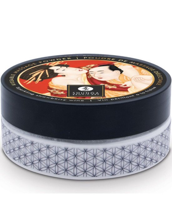 Смачна пудра для оральних пестощів Shunga Body Powder – Sparkling Strawberry Wine (75 гр) Смачна пудра для оральних пестощів Shunga Body Powder – Sparkling Strawberry Wine (75 гр)