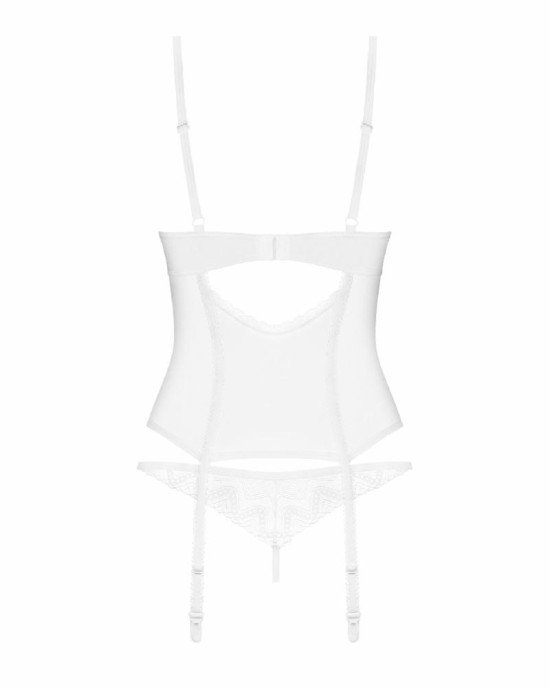 Корсет Obsessive Alissium corset & thong M/L Корсет Obsessive Alissium corset & thong M/L