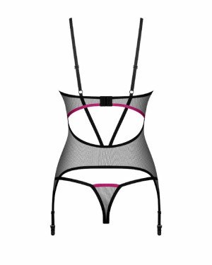Корсет Obsessive Novenes corset & thong XS/S Корсет Obsessive Novenes corset & thong XS/S