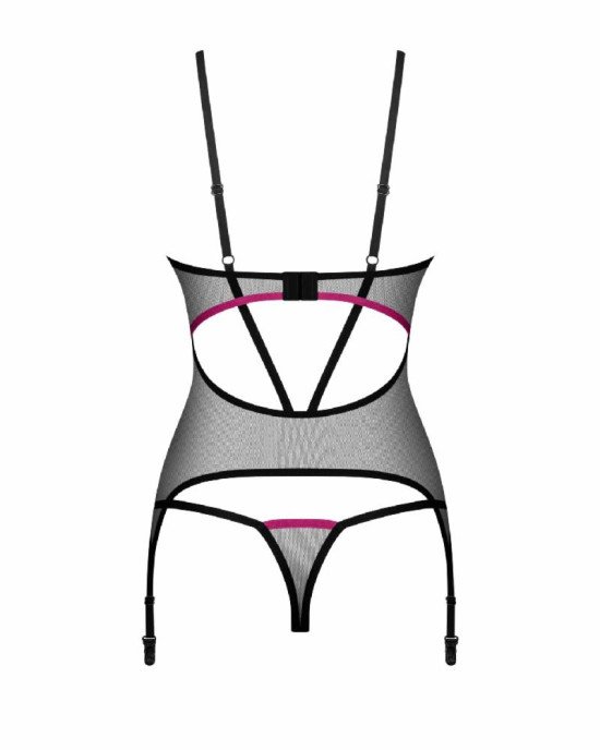 Корсет Obsessive Novenes corset & thong XS/S Корсет Obsessive Novenes corset & thong XS/S