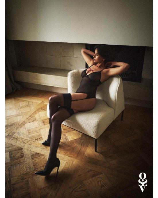Корсет Obsessive Novenes corset & thong M/L