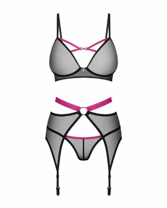 Комплект Obsessive Novenes 3-pcs set XL/2XL
