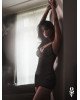 Пеньюар Obsessive Novenes chemise & thong XS/S Пеньюар Obsessive Novenes chemise & thong XS/S