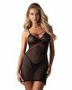 Пеньюар Obsessive Novenes chemise & thong XL/2XL Пеньюар Obsessive Novenes chemise & thong XL/2XL