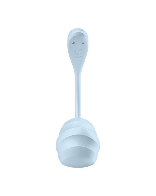 Віброяйце Satisfyer Smooth Petal Connect App Light Blue Віброяйце Satisfyer Smooth Petal Connect App Light Blue