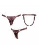 Трусики для страпона Strap-On-Me Leatherette Harness Generous - One Size - Aubergine Трусики для страпона Strap-On-Me Leatherette Harness Generous - One Size - Aubergine