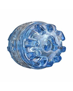 Мастурбатор Fleshlight Quickshot Turbo Blue Ice, компактний, чудово для пар і мінету