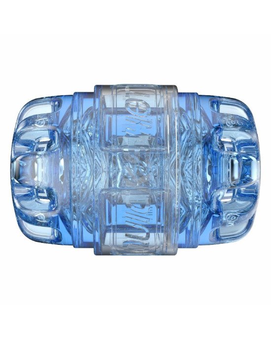 Мастурбатор Fleshlight Quickshot Turbo Blue Ice, компактний, чудово для пар і мінету