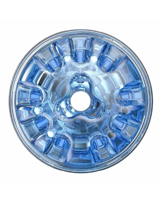 Мастурбатор Fleshlight Quickshot Turbo Blue Ice, компактний, чудово для пар і мінету