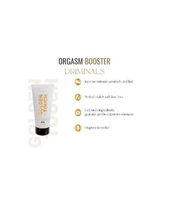 Крем-бустер для клітора Driminals Golden Touch Orgasm Booster 100 мл Крем-бустер для клітора Driminals Golden Touch Orgasm Booster 100 мл