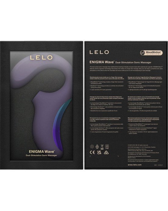 Кліторально-вагінальний звуковий стимулятор LELO Enigma WAVE Cyber Purple