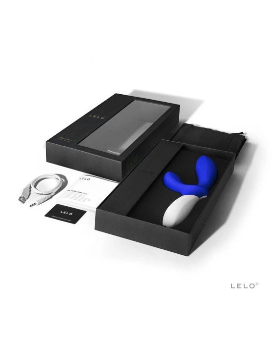 Масажер простати LELO Loki Wave Federal Blue, 2 мотори, манливий рух + стимуляція промежини Масажер простати LELO Loki Wave Federal Blue, 2 мотори, манливий рух + стимуляція промежини