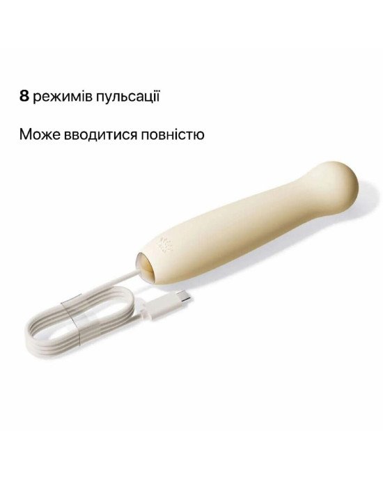 Аксесуар пульсатор Zalo – AVA Attachment Ivory White для смарт-вібромасажера Zalo – AVA