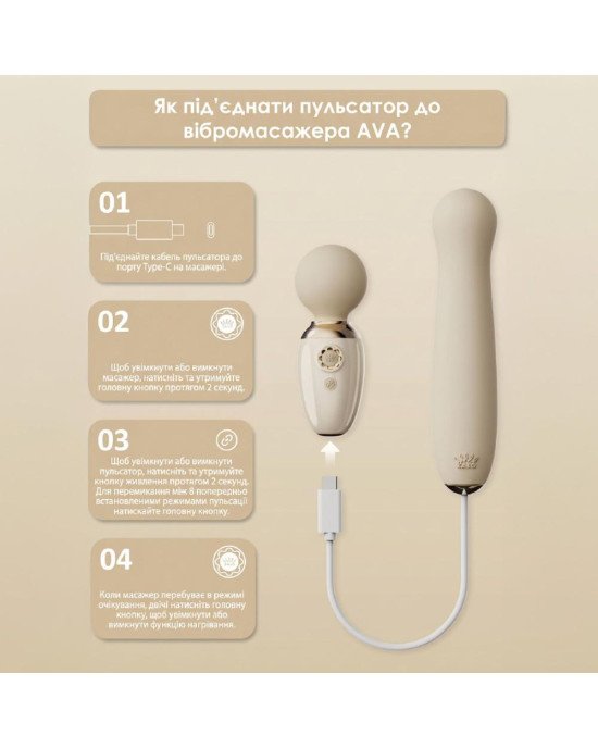 Аксесуар пульсатор Zalo – AVA Attachment Sakura Pink для смарт-вібромасажера Zalo – AVA Аксесуар пульсатор Zalo – AVA Attachment Sakura Pink для смарт-вібромасажера Zalo – AVA