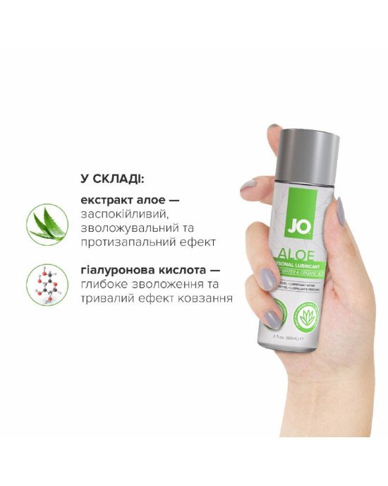 Змазка на водній основі JO H2O Waterbased Aloe (60 мл) Змазка на водній основі JO H2O Waterbased Aloe (60 мл)