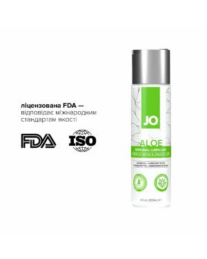 Змазка на водній основі JO H2O Waterbased Aloe (120 мл) Змазка на водній основі JO H2O Waterbased Aloe (120 мл)