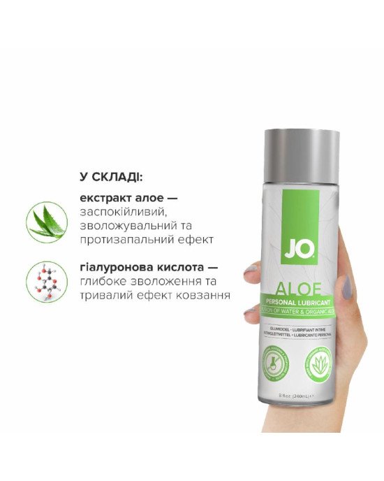 Змазка на водній основі JO H2O Waterbased Aloe (240 мл)
