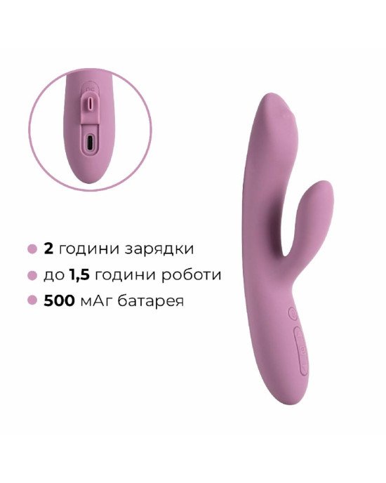 Вібратор-кролик із перлинною стимуляцією точки G Svakom Trysta Neo Violet Вібратор-кролик із перлинною стимуляцією точки G Svakom Trysta Neo Violet