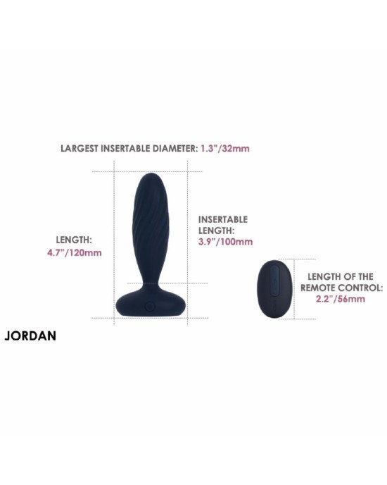 Анальна пробка G Svakom Jordan Navy Blue