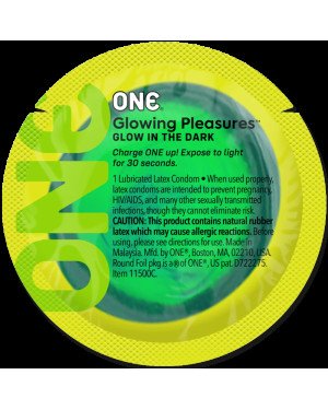 Набір презервативів ONE Glowing Pleasures 100 шт, мегапак тюб