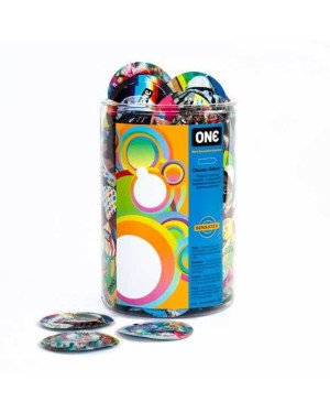 Набір презервативів ONE Classic Select - Artist Collection 100 шт, мегапак тюб