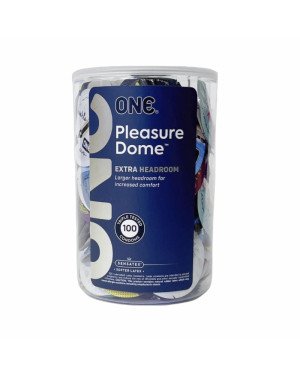 Набір презервативів ONE Pleasure Dome 100 шт, мегапак тюб