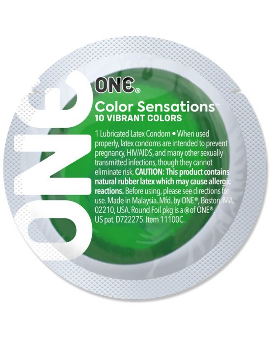 Презерватив ONE Color Sensations - ONE with nature (Emerald) 1 шт Презерватив ONE Color Sensations - ONE with nature (Emerald) 1 шт