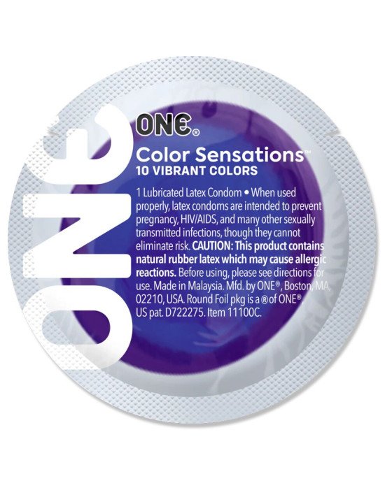 Презерватив ONE Color Sensations - Struck by ONE (Lavender) 1 шт