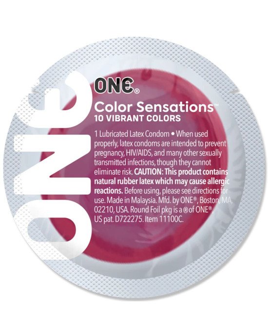 Презерватив ONE Color Sensations - ONE likes it hot (Red) 1 шт Презерватив ONE Color Sensations - ONE likes it hot (Red) 1 шт