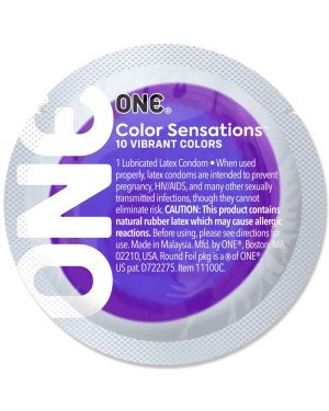 Презерватив ONE Color Sensations - Pick ONE (Purple) 1 шт