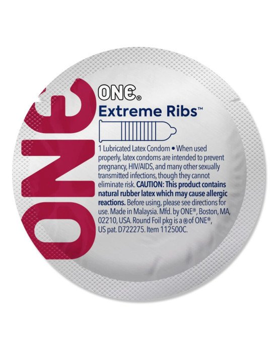 Презерватив ONE Extreme Ribs 1 шт Презерватив ONE Extreme Ribs 1 шт