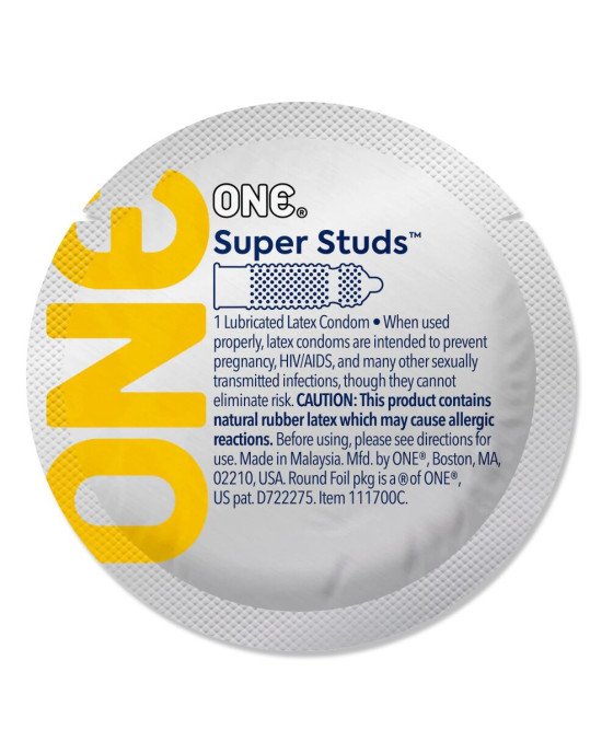 Презерватив ONE Super Studs 1 шт Презерватив ONE Super Studs 1 шт
