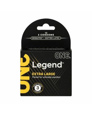 Презервативи ONE Legend Extra Large 3 шт, картонна коробка