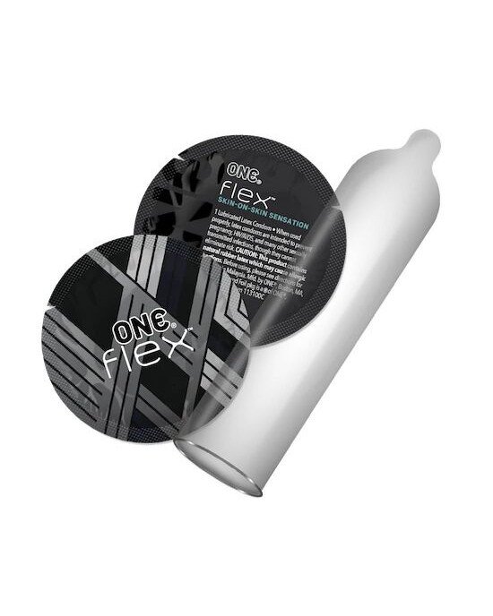 Презервативи ONE Flex Graphene Condom 3 шт, картонна коробка Презервативи ONE Flex Graphene Condom 3 шт, картонна коробка
