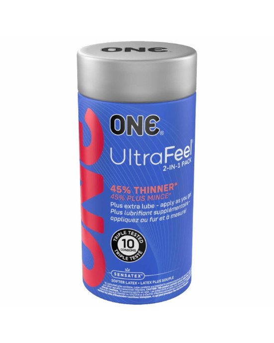 Презервативи ONE Ultra Feel 10 шт, подарункова упаковка тюб