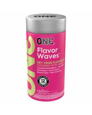 Презервативи ONE FlavorWaves 12 шт, подарункова упаковка тюб