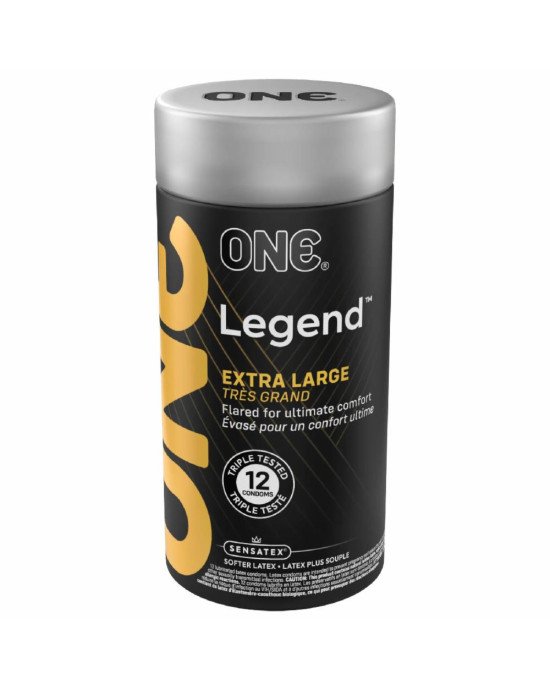 Презервативи ONE Legend Extra Large 12 шт, подарункова упаковка тюб