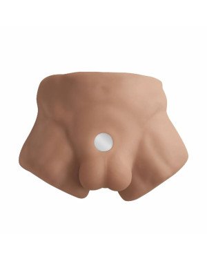 Півторс з фалоімітатором на присосці SilexD Apollo S Male Torso Caramel Півторс з фалоімітатором на присосці SilexD Apollo S Male Torso Caramel
