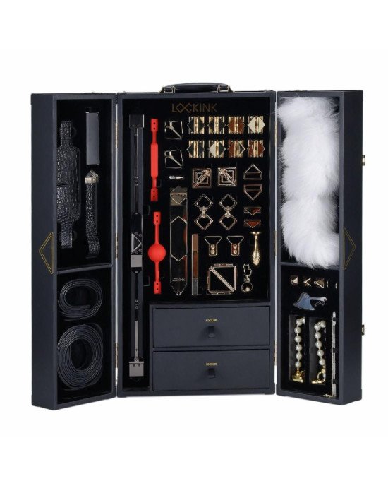 БДСМ-набір LOCKINK All-in-1 BDSM Play Kit - Crocodile Leather БДСМ-набір LOCKINK All-in-1 BDSM Play Kit - Crocodile Leather